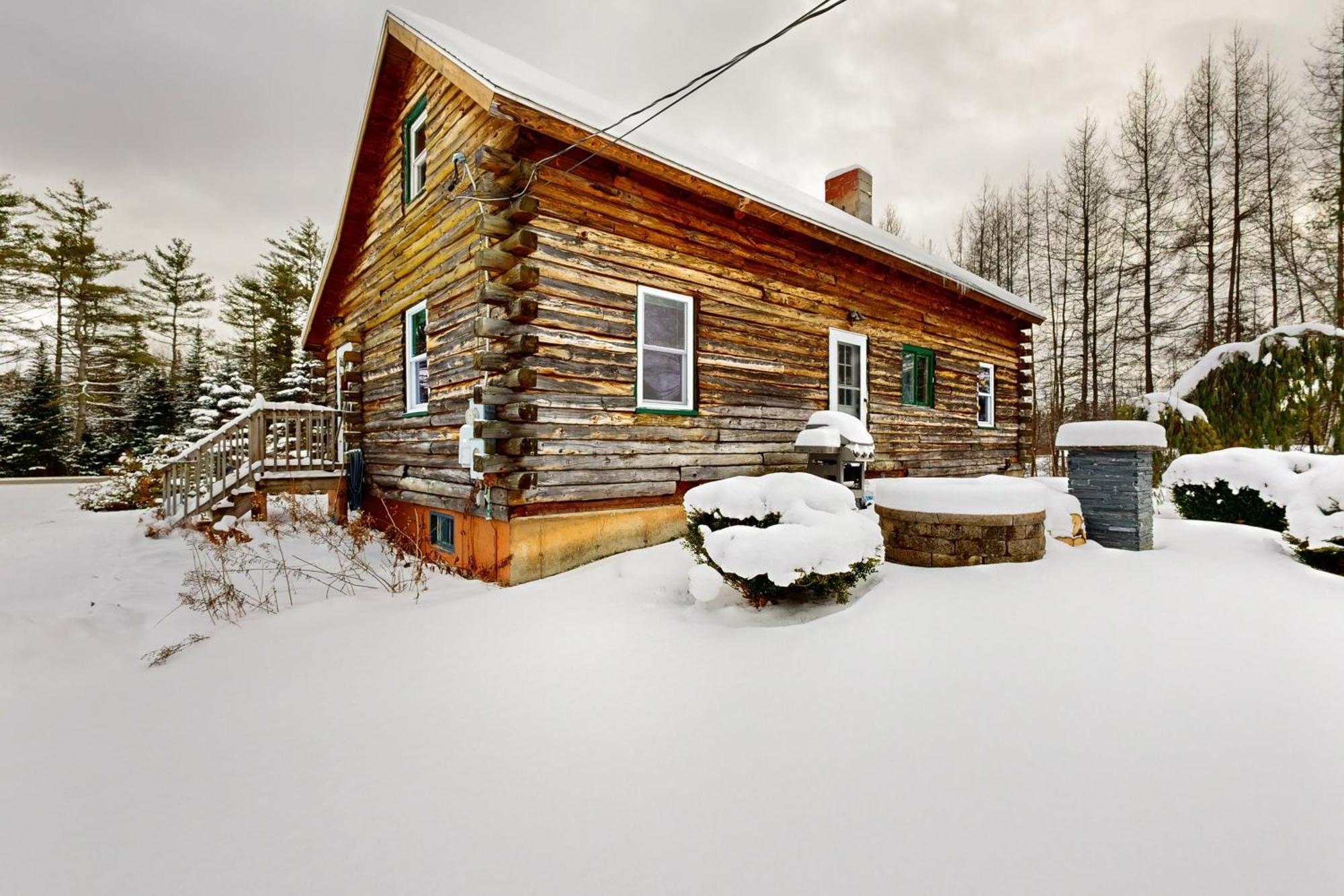 Twin View Log Home Carroll Екстер'єр фото
