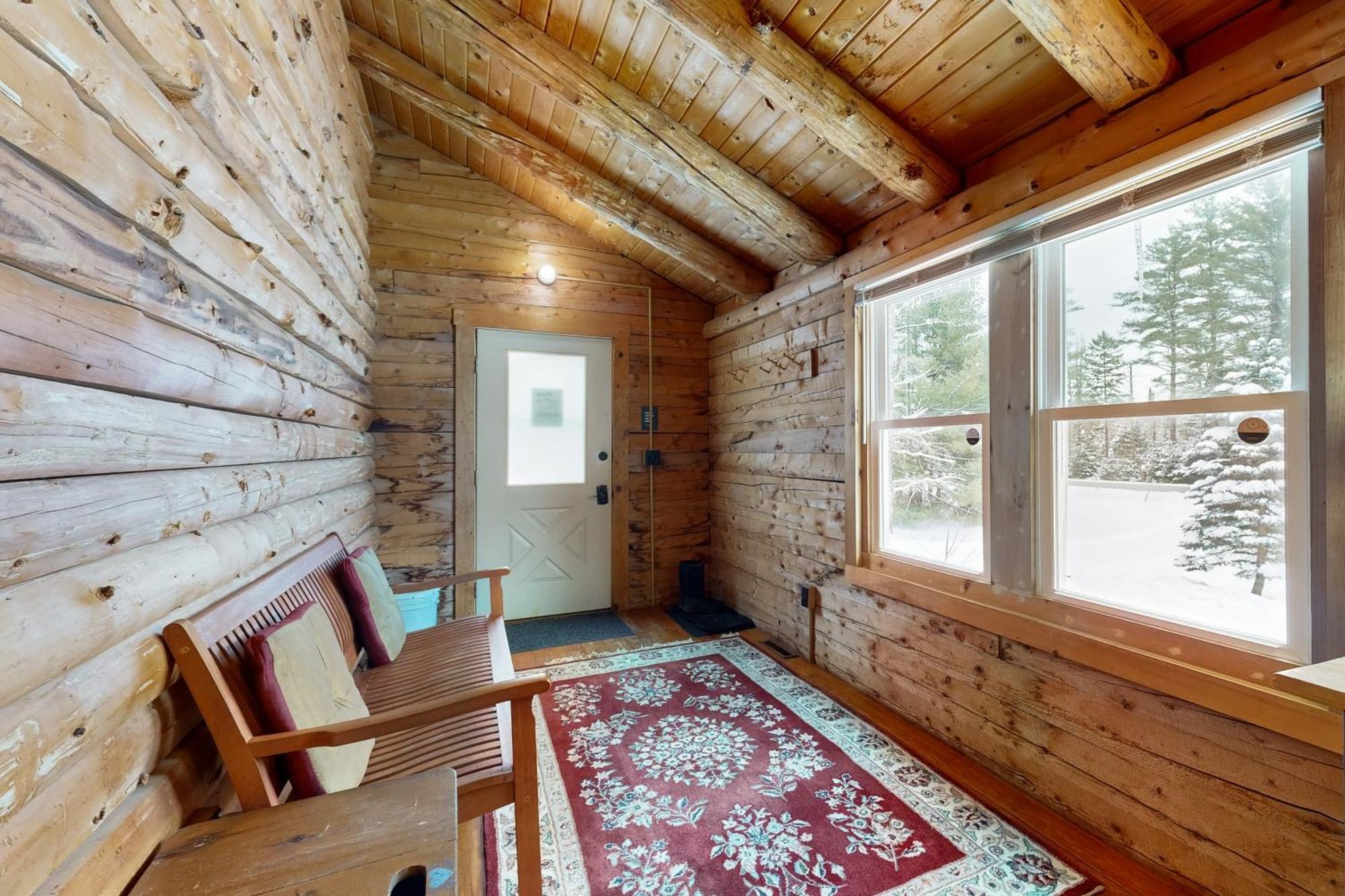 Twin View Log Home Carroll Екстер'єр фото