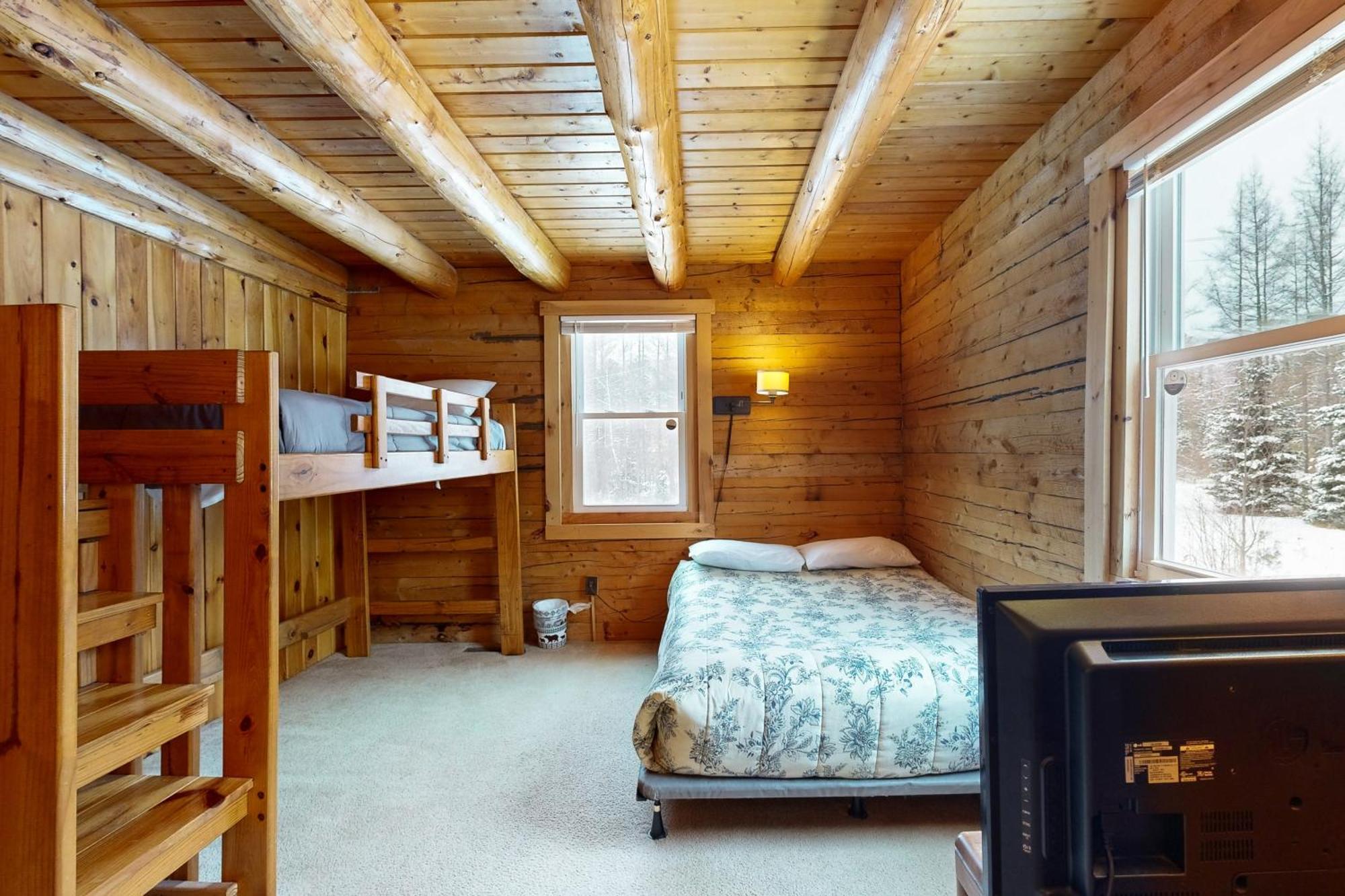 Twin View Log Home Carroll Екстер'єр фото