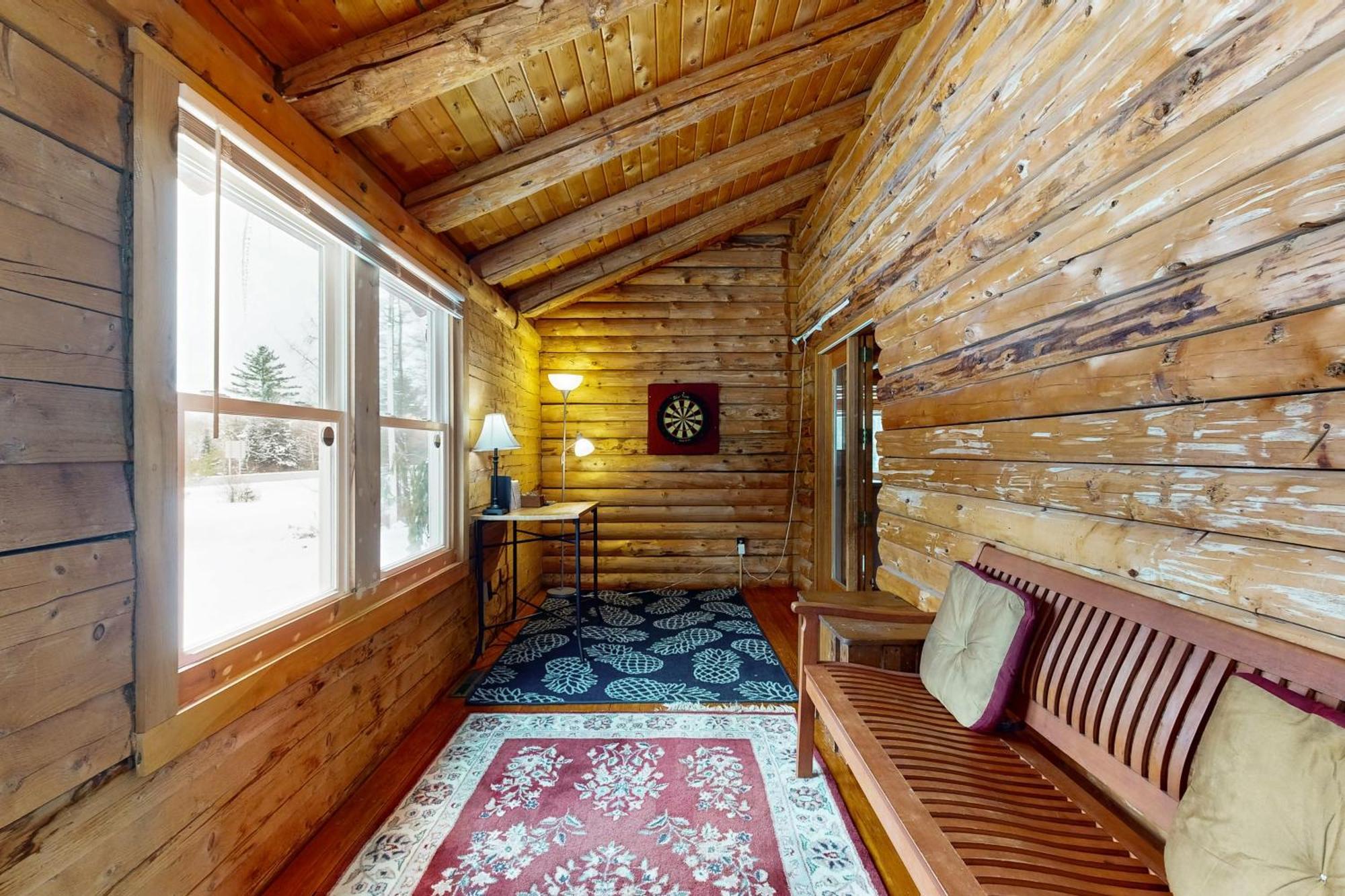 Twin View Log Home Carroll Екстер'єр фото