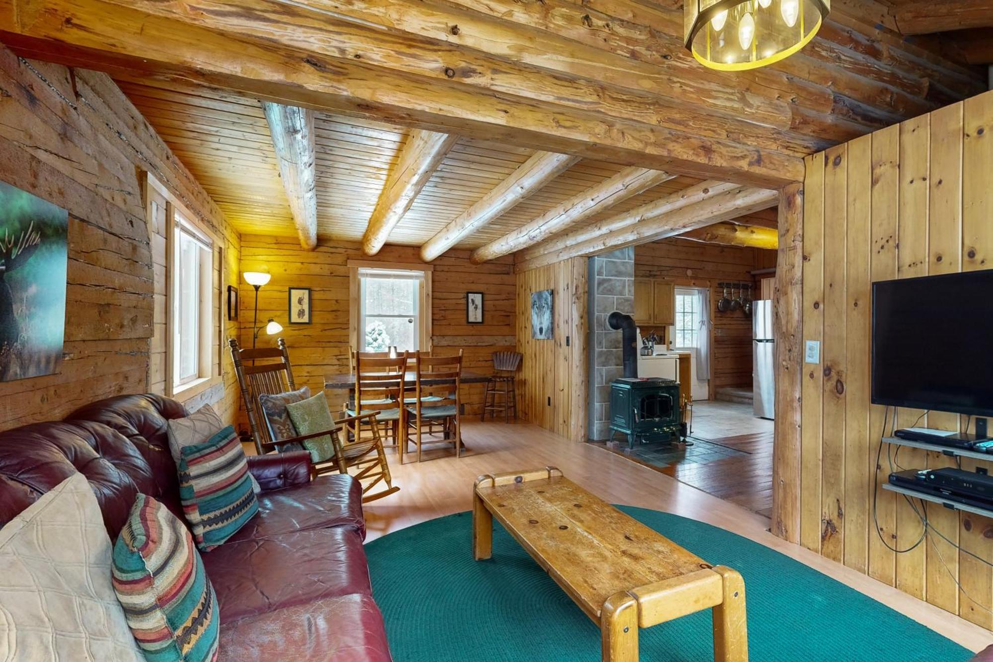Twin View Log Home Carroll Екстер'єр фото